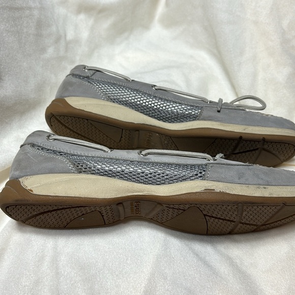 Sperry Top-sided gray leather, size 8.5 shoes with mesh sides - Picture 7 of 10